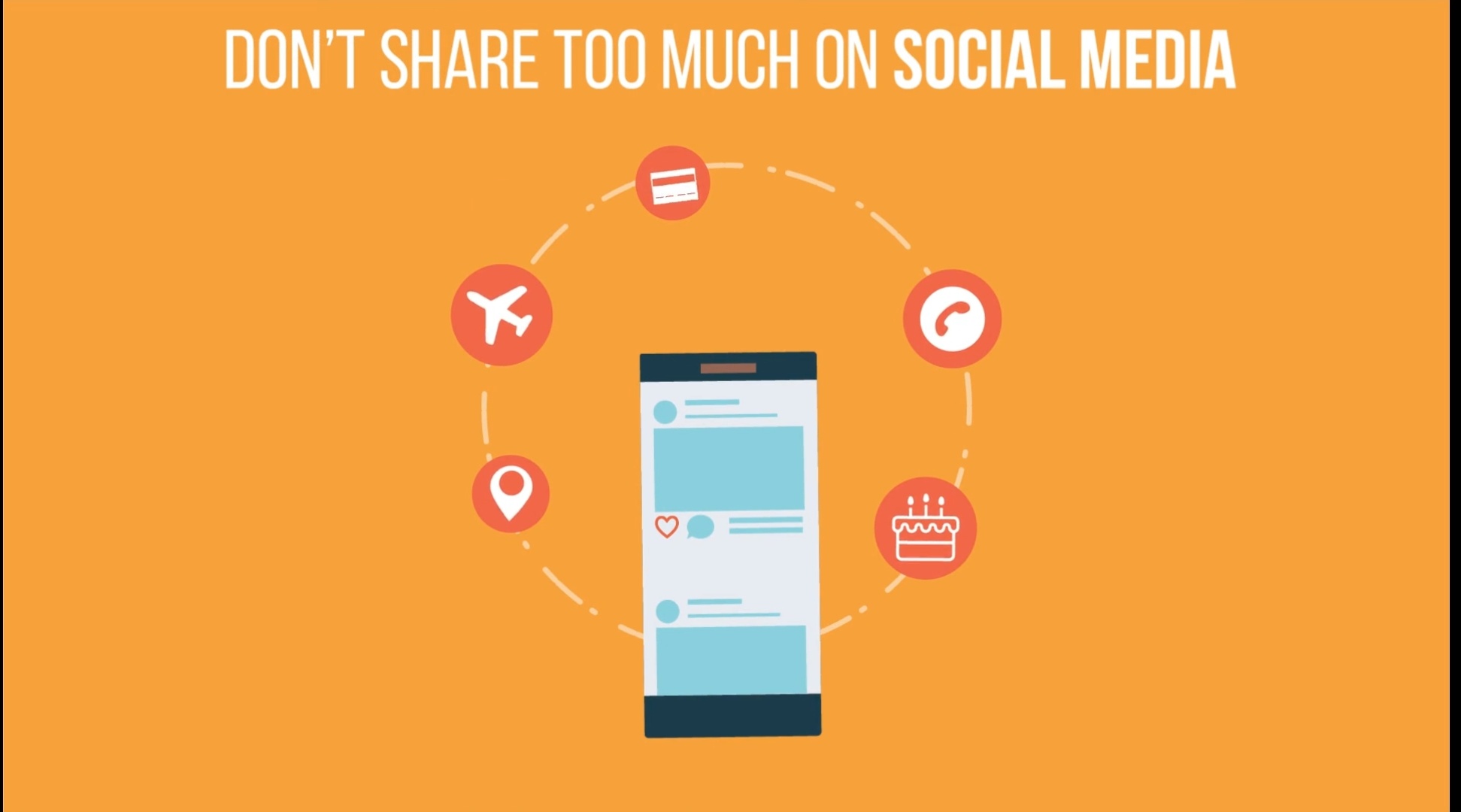 Don't share much on social media